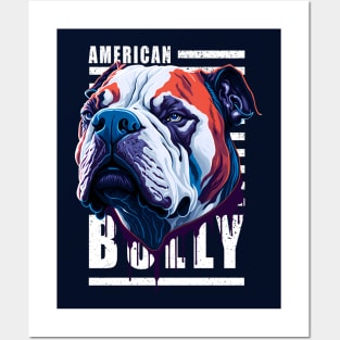 American Bully Bulldog Posters and Art